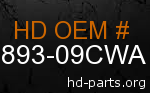 hd 90893-09CWA genuine part number