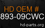 hd 90893-09CWC genuine part number