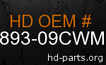hd 90893-09CWM genuine part number