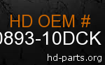 hd 90893-10DCK genuine part number