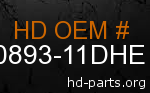 hd 90893-11DHE genuine part number