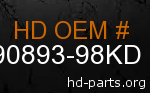 hd 90893-98KD genuine part number