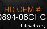 hd 90894-08CHC genuine part number