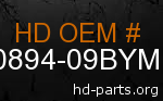 hd 90894-09BYM genuine part number