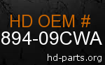 hd 90894-09CWA genuine part number