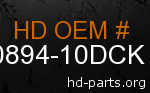hd 90894-10DCK genuine part number