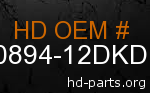 hd 90894-12DKD genuine part number