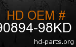 hd 90894-98KD genuine part number