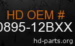 hd 90895-12BXX genuine part number