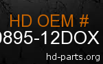 hd 90895-12DOX genuine part number