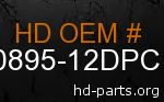 hd 90895-12DPC genuine part number