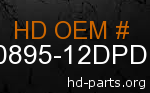 hd 90895-12DPD genuine part number