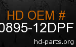 hd 90895-12DPF genuine part number
