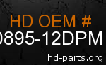 hd 90895-12DPM genuine part number