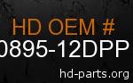hd 90895-12DPP genuine part number