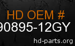 hd 90895-12GY genuine part number