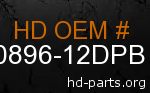 hd 90896-12DPB genuine part number
