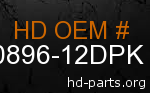 hd 90896-12DPK genuine part number