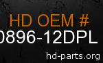hd 90896-12DPL genuine part number