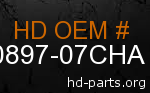 hd 90897-07CHA genuine part number