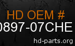 hd 90897-07CHE genuine part number