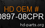 hd 90897-08CPR genuine part number