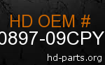 hd 90897-09CPY genuine part number