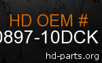 hd 90897-10DCK genuine part number