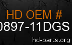 hd 90897-11DGS genuine part number