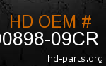 hd 90898-09CR genuine part number
