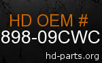 hd 90898-09CWC genuine part number
