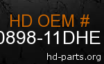 hd 90898-11DHE genuine part number