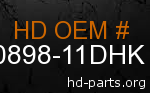 hd 90898-11DHK genuine part number