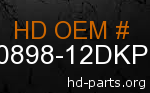hd 90898-12DKP genuine part number
