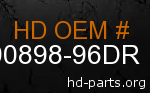 hd 90898-96DR genuine part number