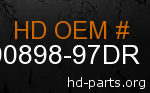 hd 90898-97DR genuine part number