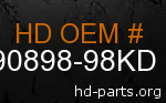 hd 90898-98KD genuine part number