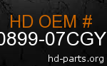 hd 90899-07CGY genuine part number
