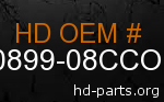 hd 90899-08CCO genuine part number