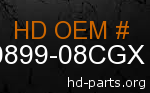 hd 90899-08CGX genuine part number