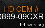 hd 90899-09CXR genuine part number