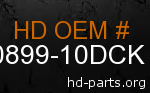 hd 90899-10DCK genuine part number