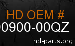 hd 90900-00QZ genuine part number