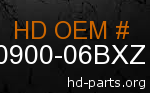 hd 90900-06BXZ genuine part number