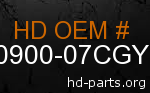 hd 90900-07CGY genuine part number