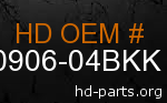 hd 90906-04BKK genuine part number