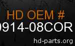 hd 90914-08COR genuine part number