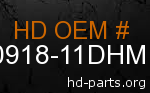 hd 90918-11DHM genuine part number