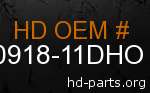 hd 90918-11DHO genuine part number