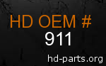 hd 911 genuine part number